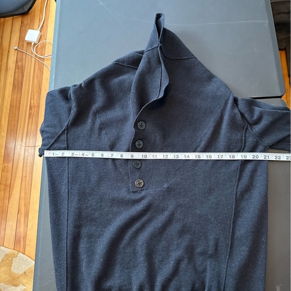 All Saints Men's Spun Funnel Sweater, Size L, Navy Blue - Picture 7 of 9
